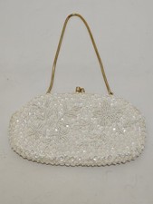 Vintage Beaded Sequin Iridescent White Ivory ...