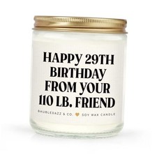 Funny Best Friend Birthday Gifts for Women- Handmade Lavender Soy Wax Candle-