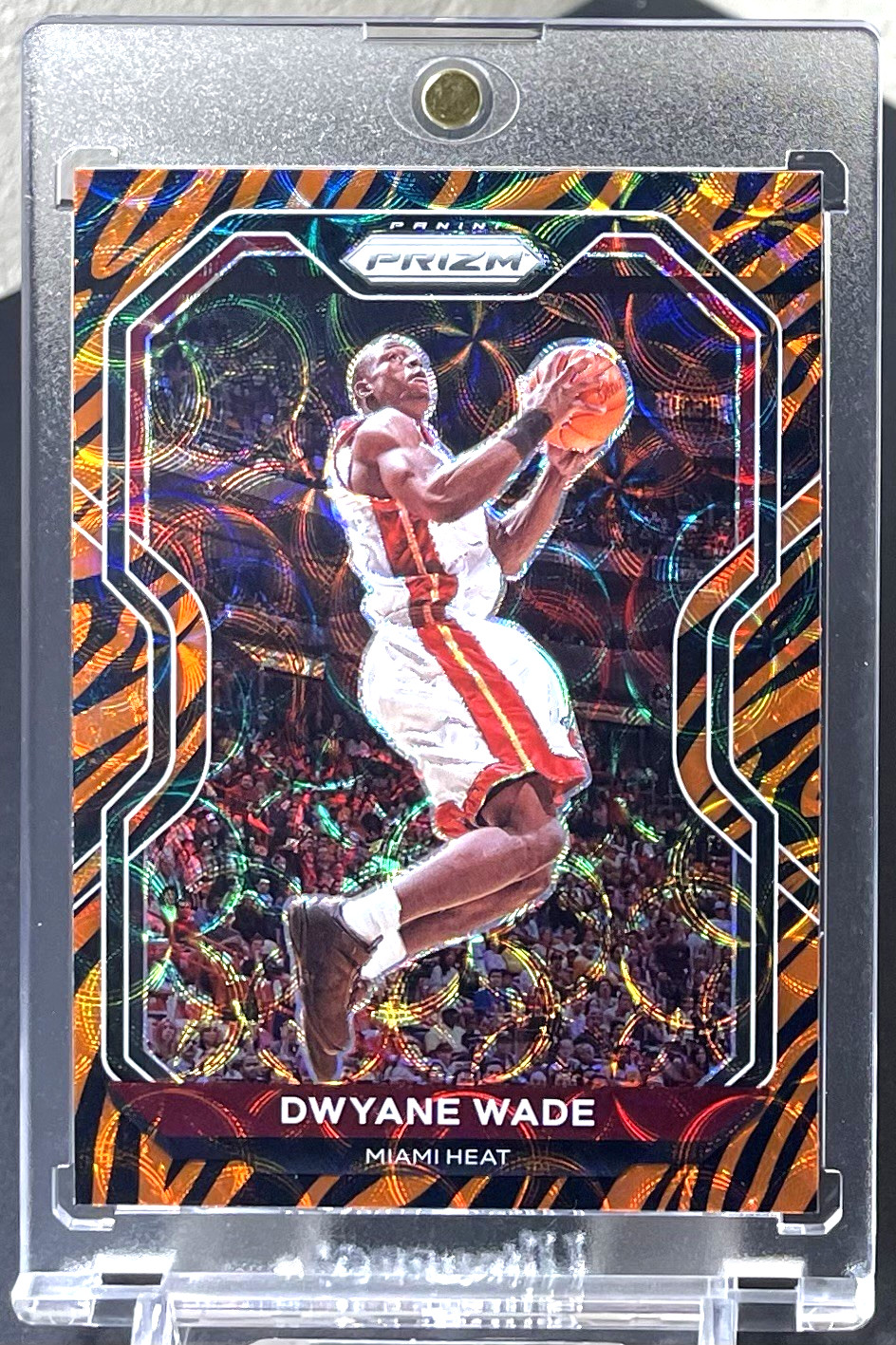 Dwyane Wade 2020-21 Panini Prizm #195 Choice Tiger Stripe SSP Miami Heat HOF