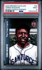 2020 DREAMS FULFILLED NEGRO LEAGUE LEGENDS #90 TERRIS MCDUFFIE PSA 9