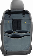 Car Seat Back Organizer with Multiple Pockets and Hooks Grey