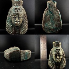 Ancient Egyptian Antiques Faience Pharaoh Path Crafts Architects Glazed Ceramic
