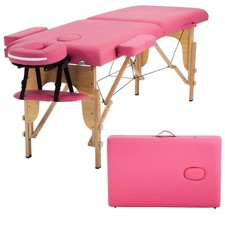 Portable Massage Table 24 inch Adjustable Folding Spa Bed BestMassage Wide Lash