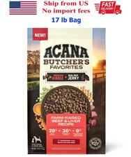 ACANA Butcher s Favorites Grain-Free Dry Dog Food Farm-Raised Beef Liver, 17Lb