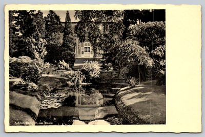 c1950s Schloss Benrath am Rhein Germany Verlag Atelier Groos Antique Postcard