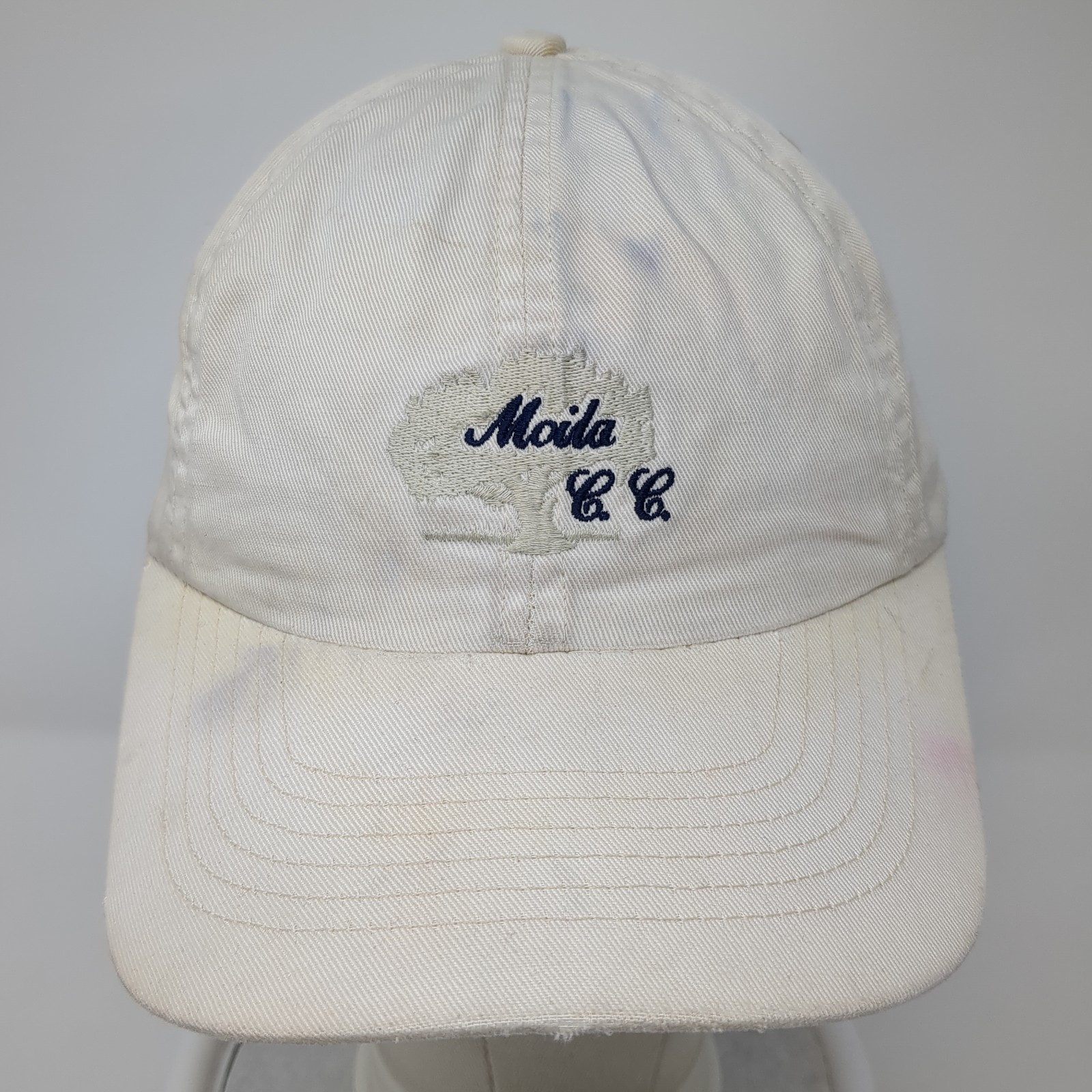 Moila C.C. Strapback Hat Solid Beige One Size Emb… - image 2