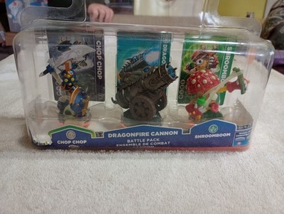Skylanders Giants 3 Pack:Chop Chop-Shroomboom-Dragonfire Cannon,open box.
