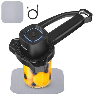 New Electric Jar Opener with Gripper Pad, Auto-Tighten & Manual Twist Jar Lid