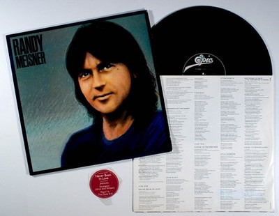 Randy Meisner - Self Titled (1982) Vinyl LP   Never Been in Love, Eagles, Poco