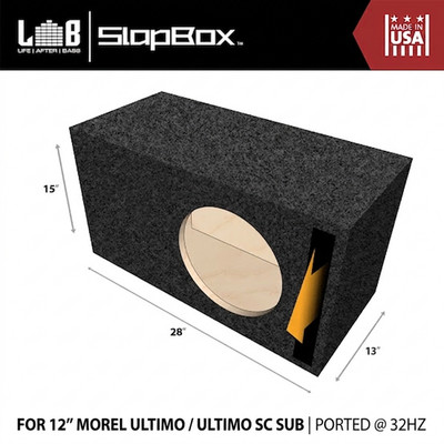 LAB SlapBox 1.65 ft³ @ 32Hz Ported Enclosure for Morel 12  Ultimo Ti Subwoofer