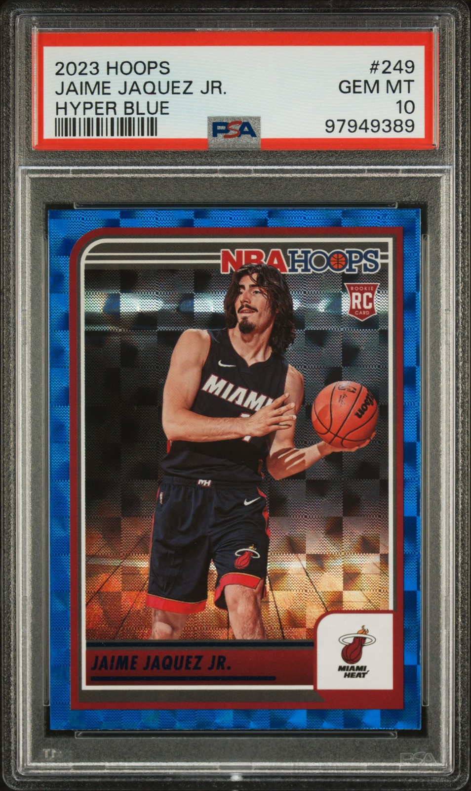 2023 PANINI NBA HOOPS HYPER BLUE #249 JAIME JAQUEZ JR. PSA 10