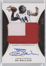 2015 Leaf Trinity Patch Signatures Bronze Bo Wallace #PA-BW1 Patch Auto 0af