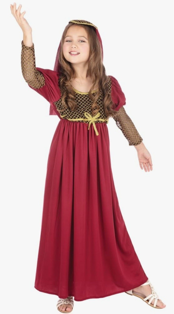 Disfraz de Julieta (XL) Niño Niña Edad 10-12 Años