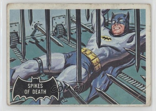 1966 Topps Batman Black Bat #17 Spikes of Death — Raw