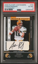 2005 Playoff Contenders Aaron Rodgers #101 Rookie Ticket Autograph Auto #d /530