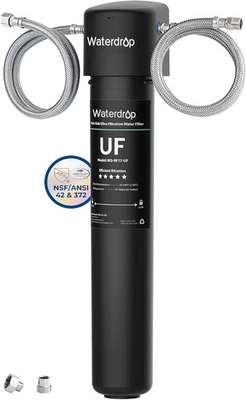Waterdrop 17UA-UF 0.01 μm Ultra Under Sink Water Filter System, NSF Certified