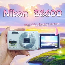 Nikon COOLPIX S6600 16.0MP Digital Camera - White for sale online