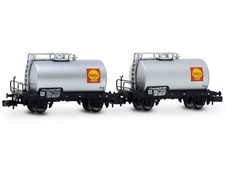 Arnold HN6701 - Set carri merci vagoni cisterna Shell FS Ep.III-IV 2 pezzi - scala N