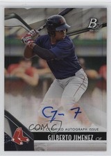 2021 Bowman Platinum Top Prospects Auto Gilberto Jimenez #TOP-1 Auto 6g7