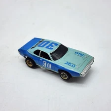 Vintage Aurora AFX Plymouth Road Runner Stock Car Magnasonic Blue #30 HO Scale
