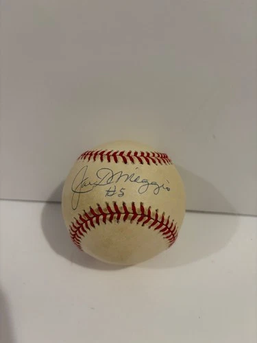 Joe DiMaggio Signed Baseball #5 Autograph Official American League Rawlings