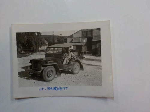 WW2 Photo Military Jeep Lieutenant Barnett Saipan World War Two Photograph WWII