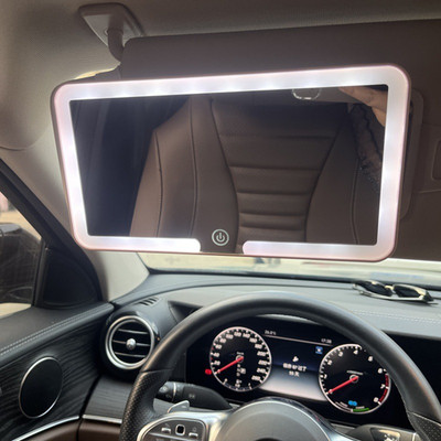 Car Sun Visor LED Makeup Cosmetic Vanity Mirror Set 3 Type Light Touch Screen US