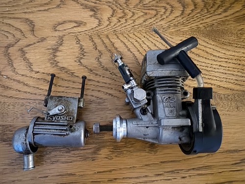 Vintage OS MAX 10 Kyosho Ford RS200 Nitro Pullstart Engine RC 1/10 Nitro Carb - Picture 2 of 8