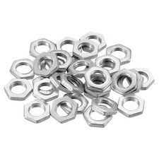 30pcs M8x1.0 Steel Hex Nuts Hardware Nuts Screw Bolt Fasteners 2.5mm