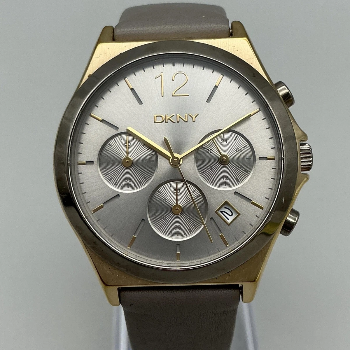 Working DKNY Women\'s Eldridge Grey Dial Rose Gold-tone Ladies Watch 32mm Fit 8in DKNY Rose Gold Case Casual Wristwatches for sale | eBay main image 2