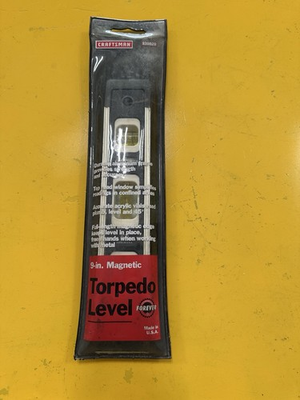 #ad #ad Sears Craftsman Torpedo Level 9” Magnetic 39829 USA With Vinyl Storage Pouch $16.00