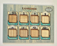 2025 LEAF LUMBER BABE RUTH DIMAGGIO MANTLE MARIS JETER JUDGE 8 BAT #3/6 YANKEES