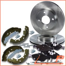 DISCHI E PASTIGLIE FRENO ANTERIORI + GANASCE FRENO ASSE POSTERIORE PER FORD FUSION 1.25-1.6 02-12