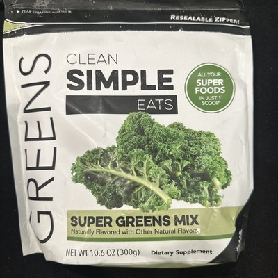 Pack of 2 Clean Simple Eats Greens Organic Mix Superfood Exp05/26 