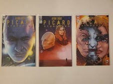 Star Trek Picard Stargazer 1-3  IDW Comics Lot Run Bagged And Boarded 