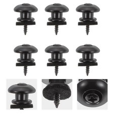 6 Pcs Sturdy Mounting Buckles Ukulele Guitar Strap Accessories Mounting Buckles