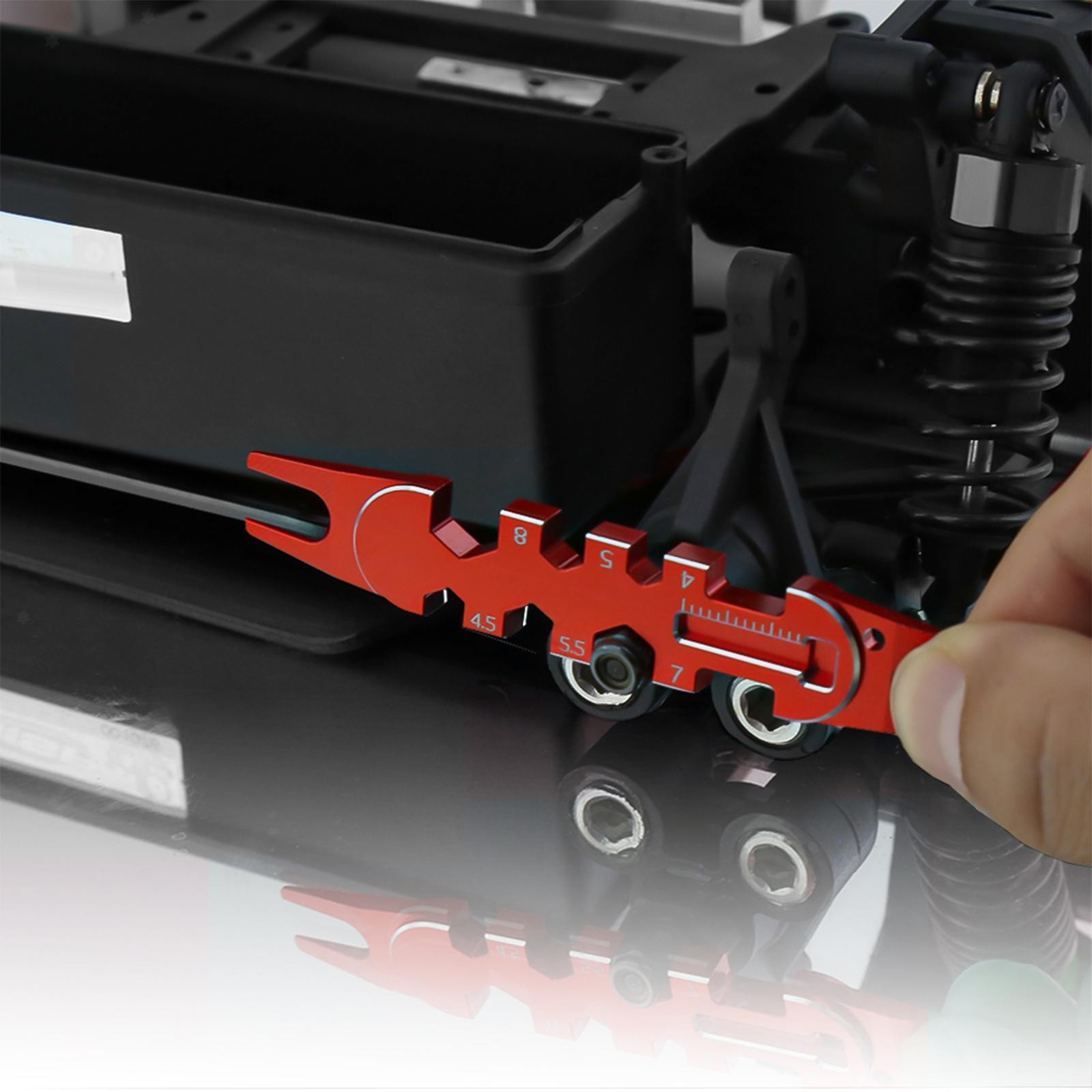 Red Multifunctional Wrench Repair Tool For RC Car RC Ball Joint Parts Tools J