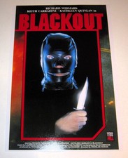 Blackout 1985 Horror Film Poster Keith Carradine 19"x13" David Ambrose Poster