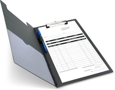Rapesco VFDCB0B3 Foldover Clipboard with Pocket, A4+, Black