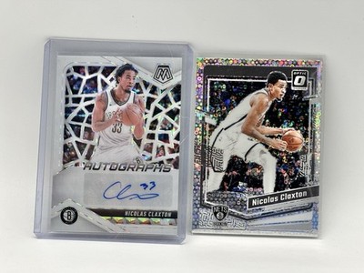 2024-25 Panini Mosaic Nicolas Claxton White Mosaic Auto  /25  #AM-CLX