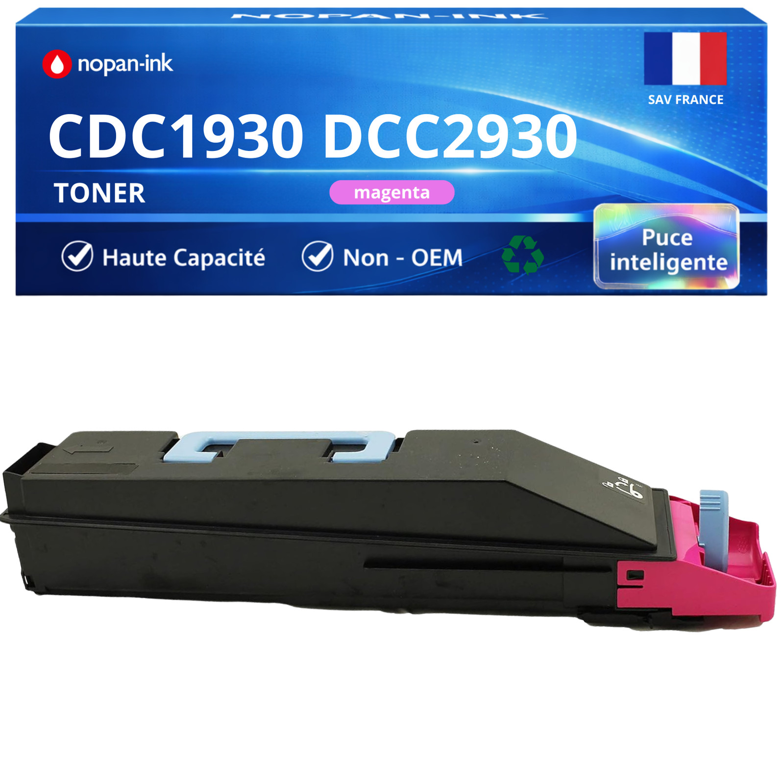 Toner CDC1930 magenta compatible Triumph-Adler pour imprimer 15000 pages nettes
