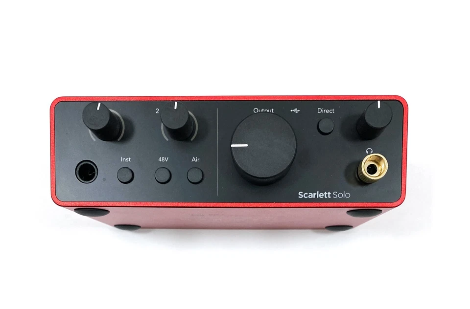 Focusrite Scarlett Solo (4th Gen) USB Studio Audio Recording Interface USB-C - Image 2 of 4