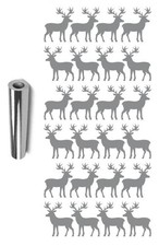 Deer Stickers Sticker Vinyl 1-14 Dc51 Chrome Silver