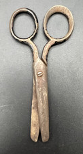 Vintage Black Handle Metal Safety Scissors-Kids-Blunt End