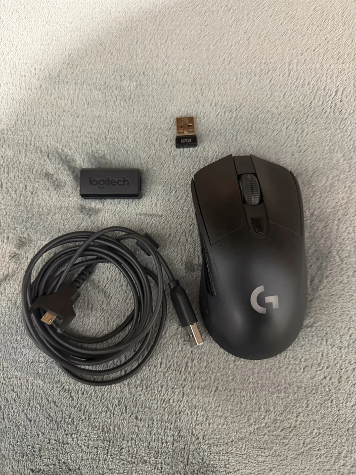 Logitech G703 Mouse Gaming Wireless Nero - Immagine 2 di 4