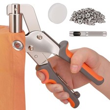 Grommet Tool Kit, 500 pcs Tarp Grommet Eyelet Tool Kit for Fabric with 3/8Inc...