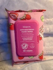 Biopure Strawberry Shortcake Hand Wipes *New*