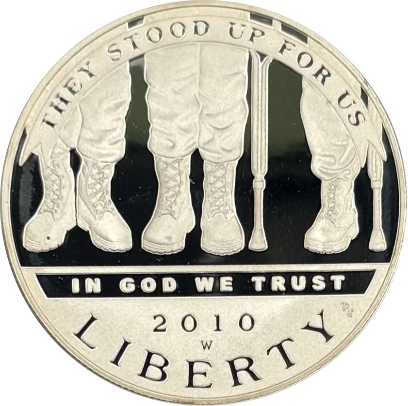 2010W Am. Vet Disabled for Life Silver Dollar Proof. OGP/COA. 203,000 minted. - Image 2 of 4