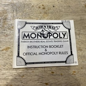 Monopoly (Nintendo, NES) Cartridge & Manual