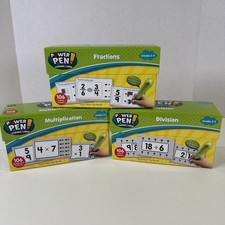 Power Pen Learning Cards Fractions, Multiplication & Division Grades 2-5 NEW